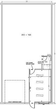 Floorplan for Unit #213-103